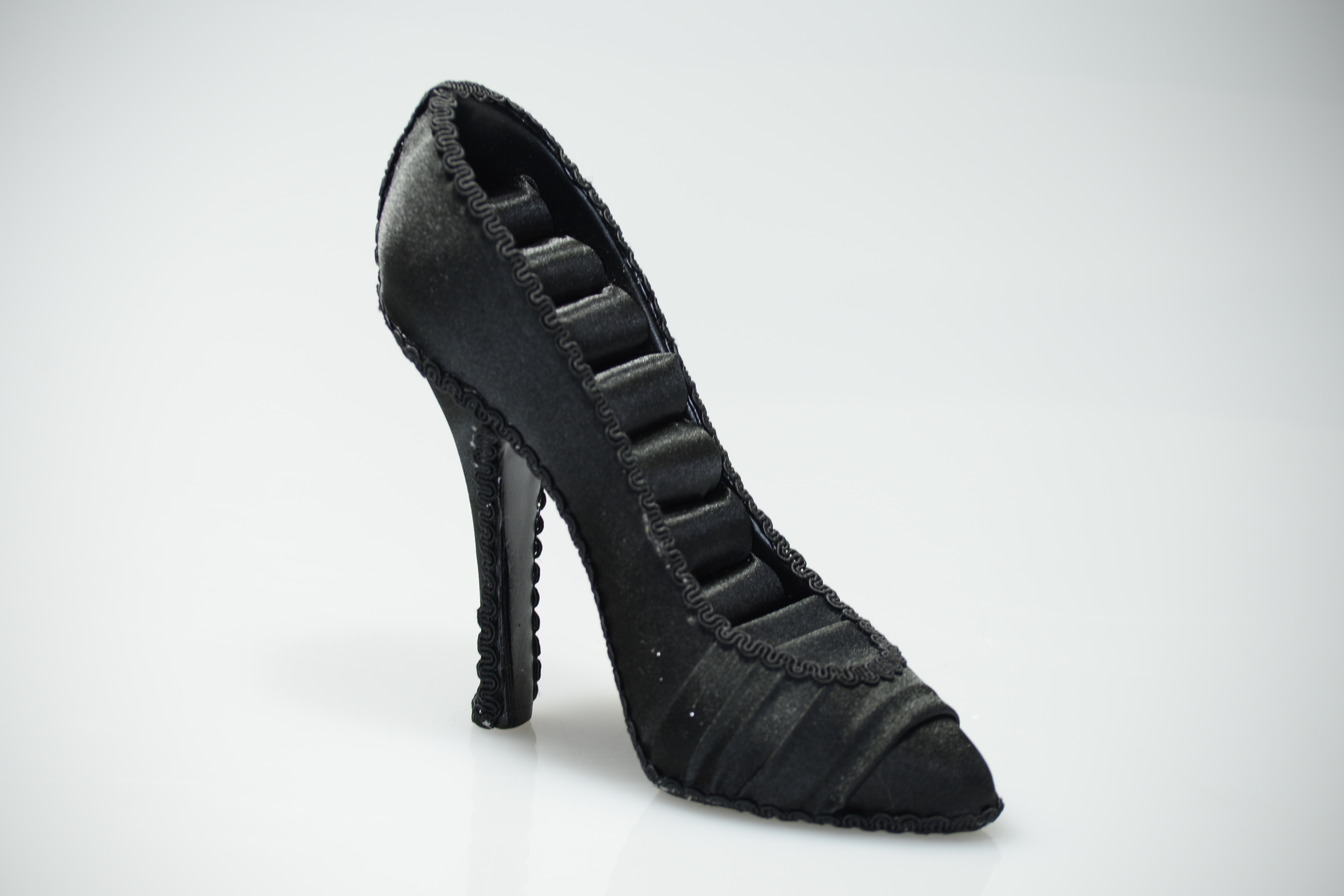 Stojánek na šperky bota - černá