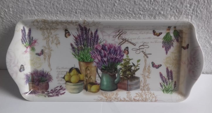 Tác s motivem levandule 33x14 cm