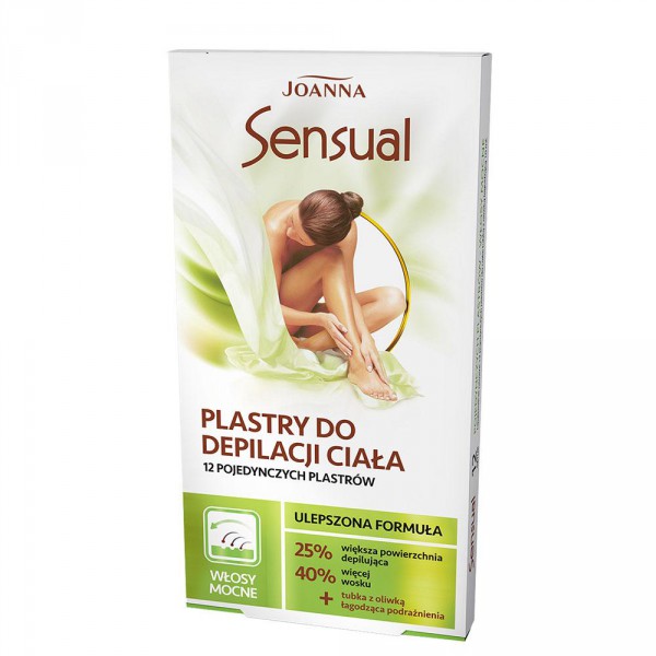 Sensual depilační náplast na tělo na silné chloupky 12 ks