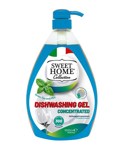 SWEET HOME Hustý jar na nádobí - ZELENÝ ČAJ a MÁTA - 1000 ML