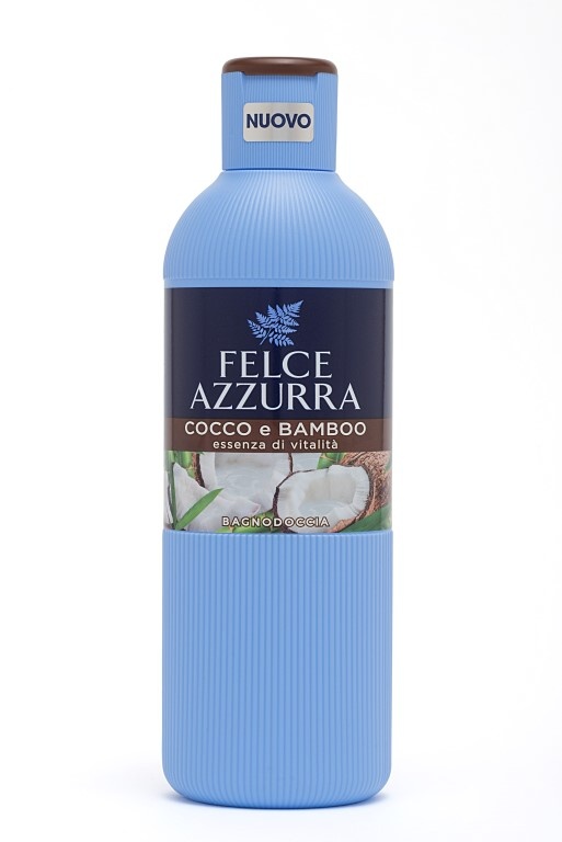 Tělový mycí gel Felce Azzurra - Kokos a bambus, 650ml