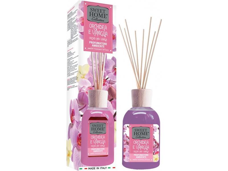 SWEET HOME – Aroma difuzér s  tyčinkami Orchidej a vanilka, 250ml